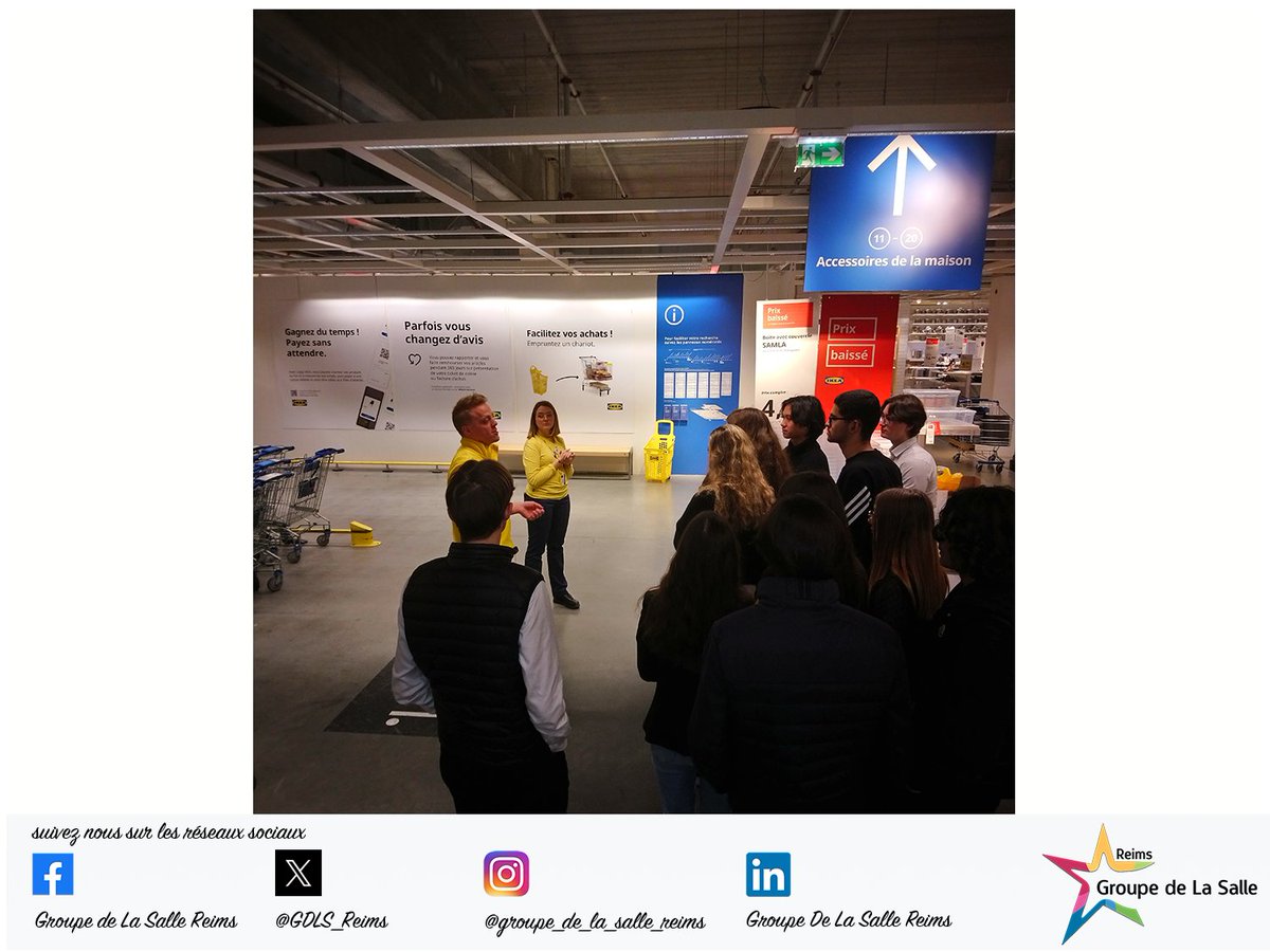 Groupe De La Salle - Reims (@gdls_reims) on Twitter photo 🇸🇪 SORTIE
Des Tles du lycée pro JDA-La Salle étaient à Ikea Thillois pour découvrir l'histoire du groupe suédois, ses valeurs, sa culture d'entreprise, son organisation et ses métiers.
#gdls #champagne #reims #lasalle #lasallereims #wearelasalle <a href="/lasalleorg/">La Salle Global</a> <a href="/lasallefrance/">LA SALLE FRANCE</a> 🇸🇪 SORTIE
Des Tles du lycée pro JDA-La Salle étaient à Ikea Thillois pour découvrir l'histoire du groupe suédois, ses valeurs, sa culture d'entreprise, son organisation et ses métiers.
#gdls #champagne #reims #lasalle #lasallereims #wearelasalle <a href="/lasalleorg/">La Salle Global</a> <a href="/lasallefrance/">LA SALLE FRANCE</a>