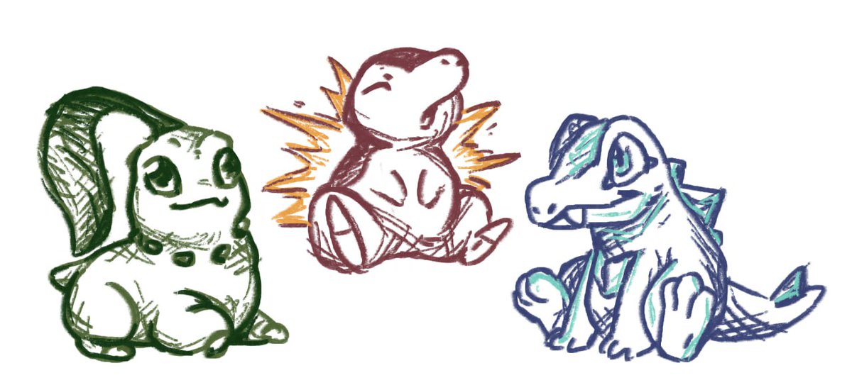 Johto starters for whoever needs them