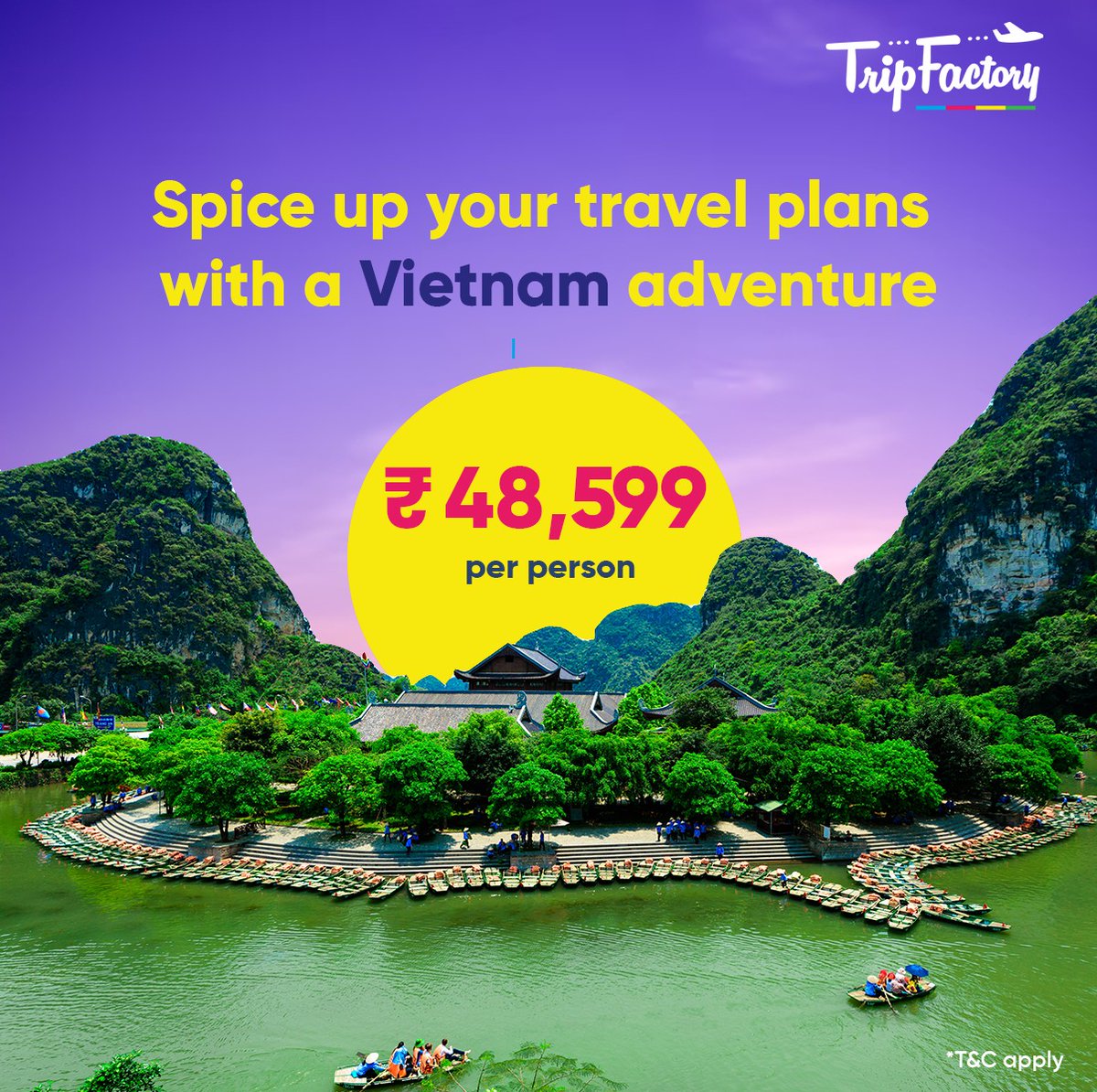 TripFactoryGkp's tweet photo. Experience the allure of Vietnam in one mesmerizing journey! From the enchanting streets of Hanoi to the serene beauty of Halong Bay and beyond. Pack your bags and let's Pho-cus on adventure!
#TripFactory #Travel #Traveling #Holidays #Vacation #Travelguide #Wanderlust https://t.co/P6qT0XK1LP