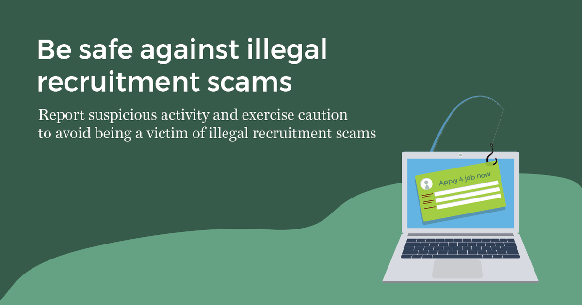 CareersAtSBC's tweet photo. Watch out for emails with poor grammar, unprofessional language, or requests for personal information like bank details. ⛳️

Stay vigilant against illegal recruitment practices!

#BetterBankingCareers #SecurityTips #YouDeserveBetter 💚💙 https://t.co/sgnbEMyhe5
