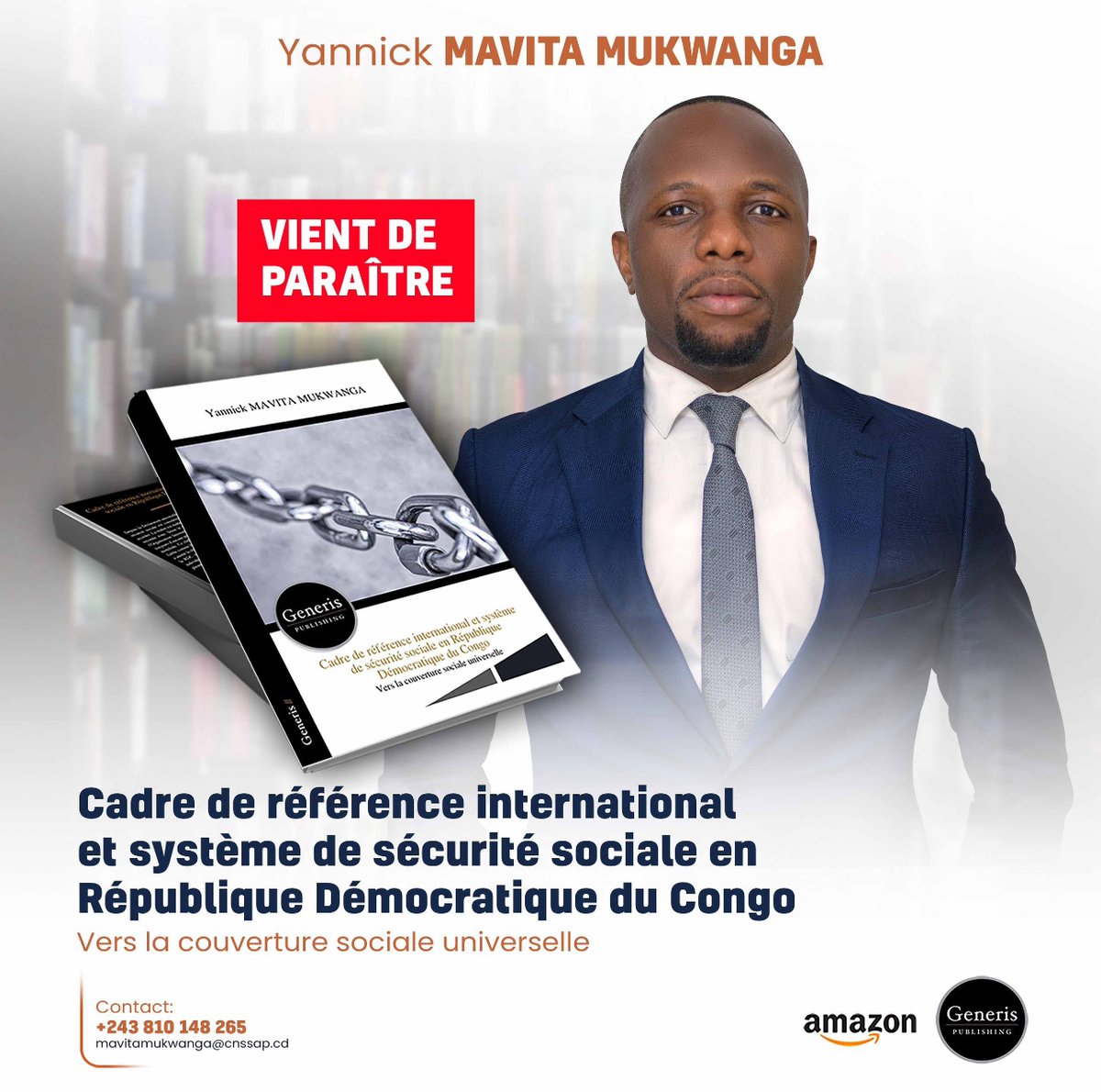 YannickMavita's tweet photo. La protection contre les risques sociaux est un droit fondamental. L'OIT propose des instruments, cadre de référence international, permettant d'aider les pays à atteindre cet objectif. Cet ouvrage revient sur le cas de la RDC.
@OITinfo @OITKinshasa @OMSRDCONGO @cipres_officiel https://t.co/bKpTwbiuxd