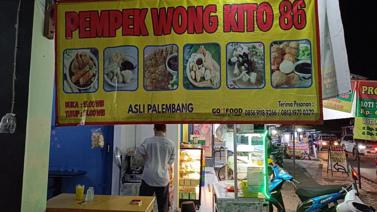 kiagusamin's tweet photo. @hoed_hoed @efenerr Pempek Wong Kito 86 😎 https://t.co/gxXUTVF9xC