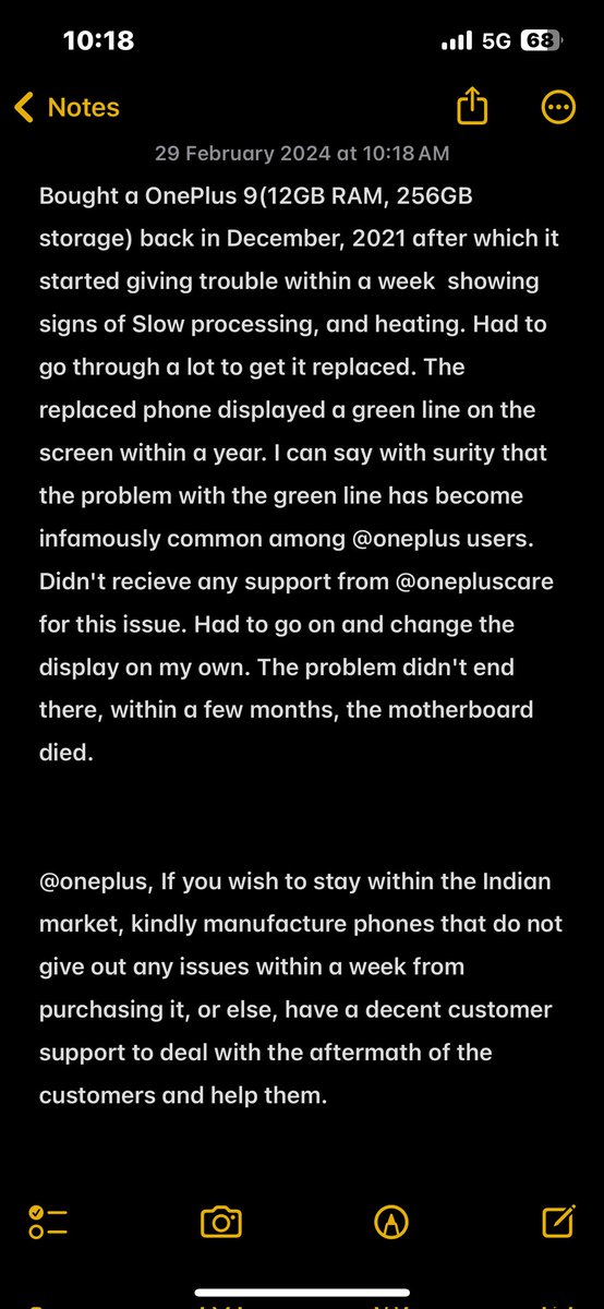 john_kritin's tweet image. @oneplus 
@OnePlus_IN 
@OnePlus_Support 
@A2D_Army 
#oneplusscam  #scam