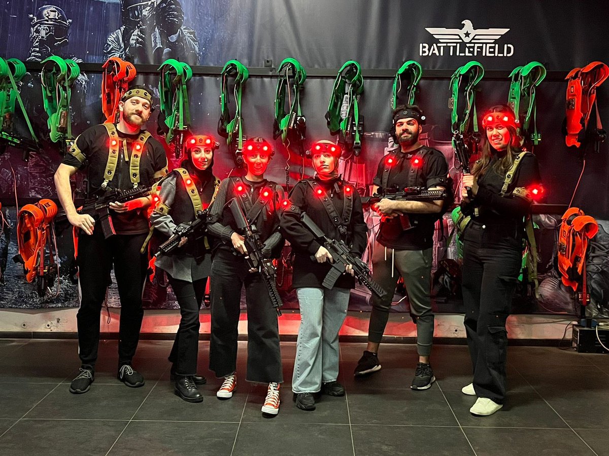 Netizency's tweet image. Team Lebanon&apos;s turn to hit the #lasertag battlefield 😎

#Netizency #CompanyOuting #NTZActivities