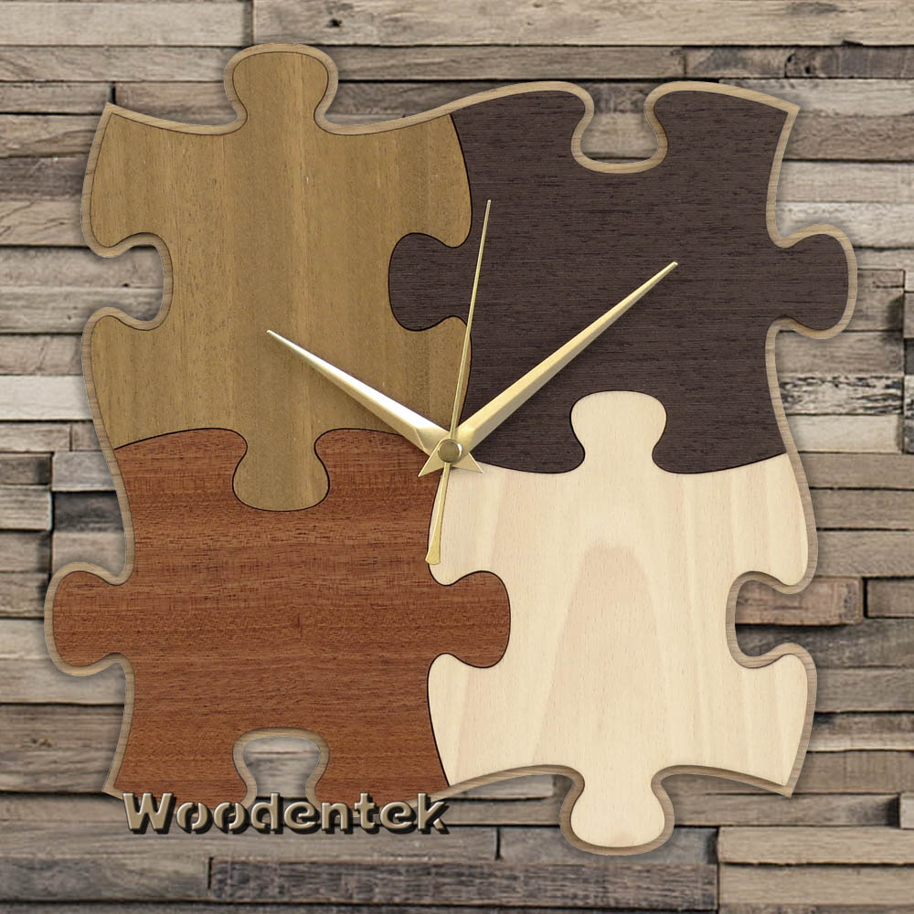 Awesome Puzzle Wooden Clock. The perfect gift for #puzzle fans. #handmadeart #puzzlelife #Trefl #puzzlefun - WorldwideShipping ,etsy.com/listing/590127…