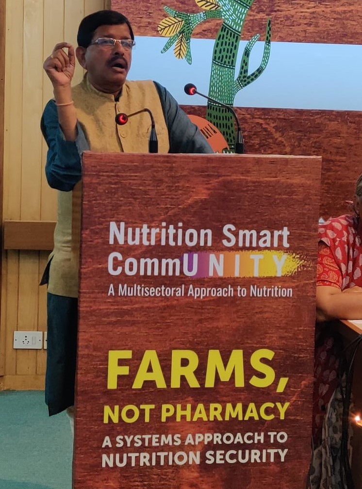 @basantak (the Nutrition Man of India) says WHH's @nutriSmartcomm project has a greater alignment with the govt of India’s @POSHAN_Official POSHAN 2.0, be it governance or implementation. This project has a lot of potential for scale-up and replication. #nutritionsmartcommunity