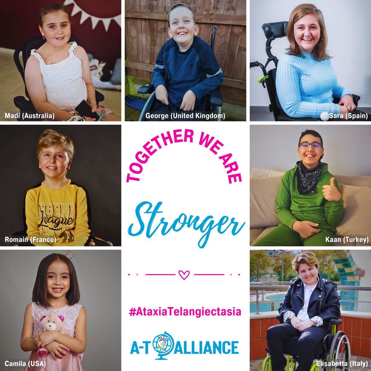 💕Hoy es el Día Mundial de las Enfermedades Raras. 🧬 La ataxia telangiectasia (A-T) es una enfermedad rara, genética y neurodegenerativa que aún no tiene cura ni tratamiento. 

#ataxiatelangiectasia #rarediseaseday #enfermedadesraras #diamundialdelasenfermedadesraras