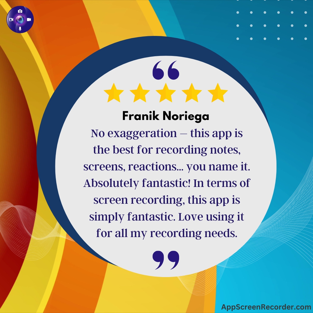 AppScreenRecord's tweet photo. Real users, real love!!!!
Our Screen Recorder app is winning hearts with reviews like these. 

Thank you for making us your top choice! 🙌✨ 

#UserLove #ScreenRecorderPro #review #feedback #installapp #thankyou #screenrecorder #contentcreator #love https://t.co/Pv3nexQ55i