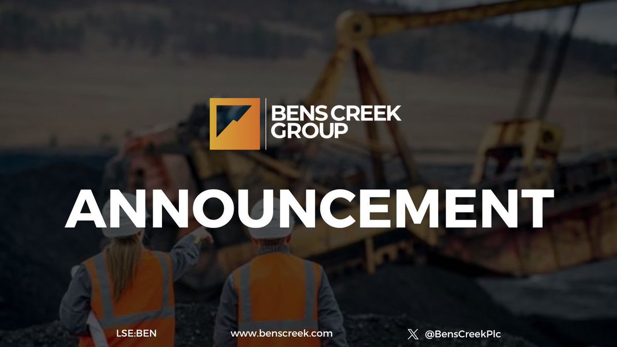 Adam Wilson, CEO commented: 
 
"We are delighted to announce this offtake with Avani which, alongside the appointment of Chris Walker, should see the company continue its journey to being a significant producer.”. 

Read the full #RNS here: londonstockexchange.com/news-article/B…

#BEN