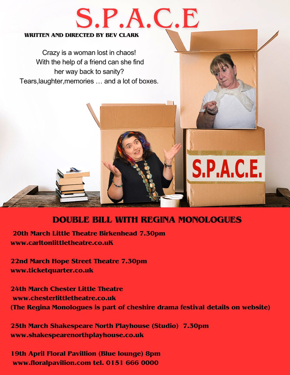 BevClark (@bevclarkplays) on Twitter photo Not long to go! Tickets nearly all sold <a href="/ShakespeareNP/">Shakespeare North Playhouse</a> so grab one now. Still sone availability <a href="/HopeStTheatre/">Hope Street Theatre</a> #drama #theatre Theatre by women with women for women Not long to go! Tickets nearly all sold <a href="/ShakespeareNP/">Shakespeare North Playhouse</a> so grab one now. Still sone availability <a href="/HopeStTheatre/">Hope Street Theatre</a> #drama #theatre Theatre by women with women for women