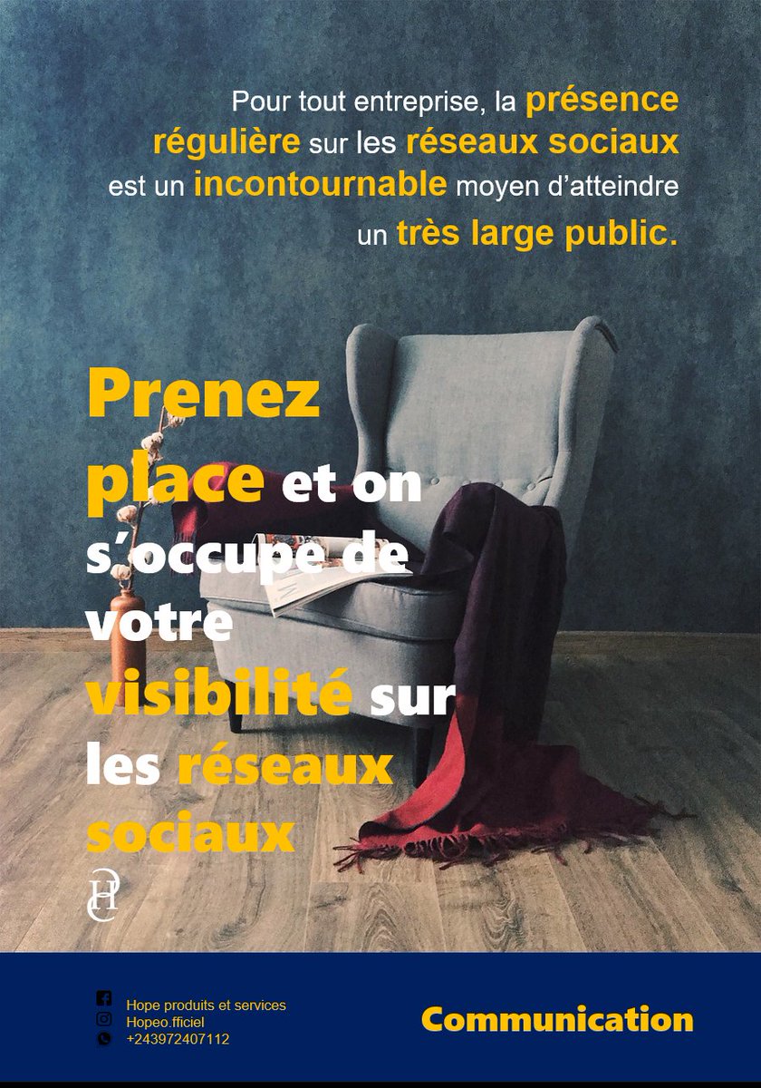 GedeonKanonge's tweet photo. Vous êtes une entreprise ? Alors sachez que votre présence régulière sur les réseaux sociaux est indispensable aujourd'hui si vous voulez touché un large public.
#reseauxsociauxentreprise #communication #CommunityManagerLife https://t.co/LUwW0X5bsH