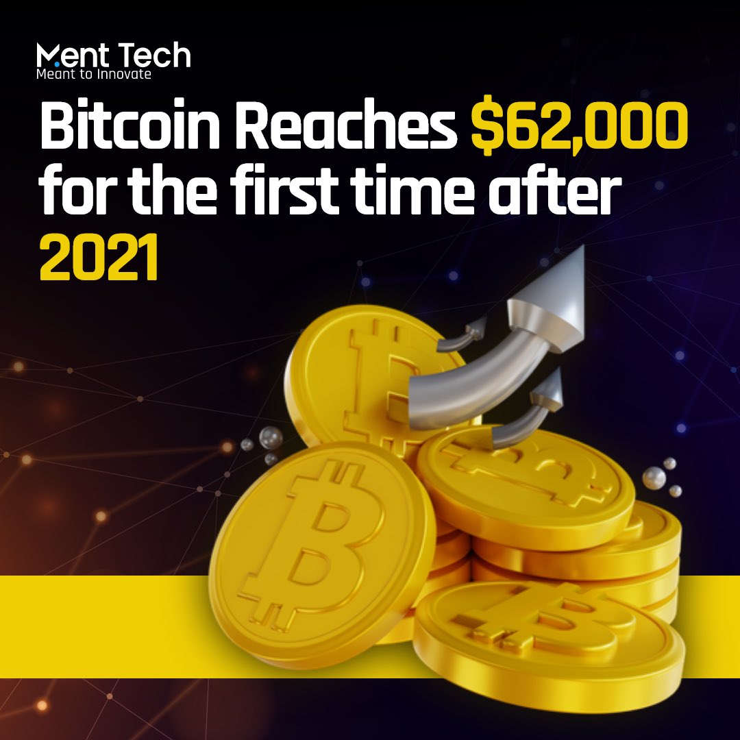 menttechlabs's tweet photo. Bitcoin hits &62,000ππ
Make sure to follow our account @menttechlabs for more exciting updates! Stay connected with the latest news in the world of crypto and blockchain!π
πΈ@menttechlabs
πΈ@menttechlabs
πΈ@menttechlabs
#bitcoins #bitcoin #cryptocurrency #menttechlabs . https://t.co/MzOknWhCzk