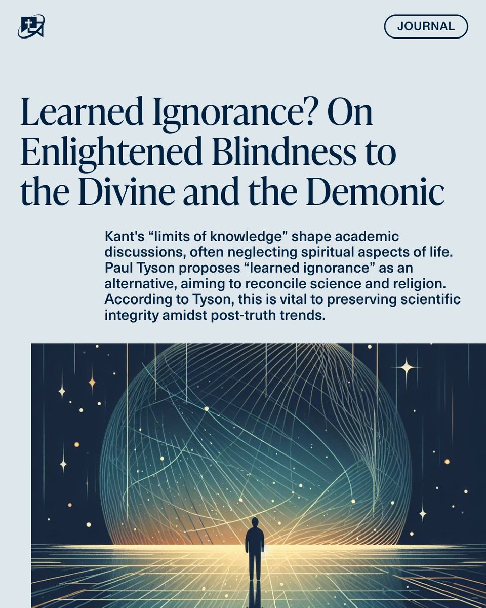 What are the boundaries that shape modern academia, and how does it affect the science and religion conversation? ISCAST fellow Paul Tyson proposes “learned ignorance” as an alternative to the Kantian “limits of knowledge”. Read the full article here ➡️ bit.ly/3V0tLDY