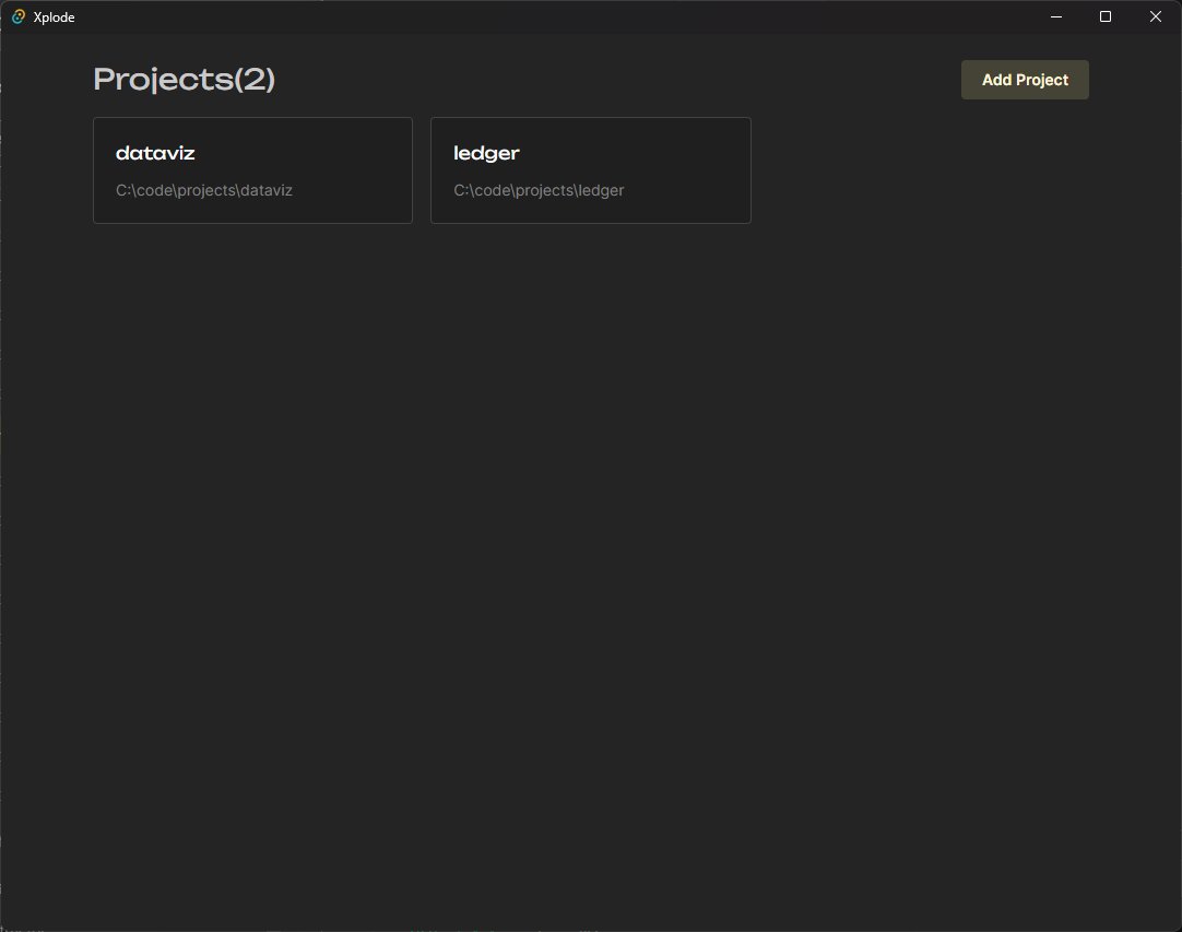 prvnbist's tweet photo. Introducing xplode 🚧

A intuitive GUI based javascript project manager built with Tauri and React. 

Will publish a windows executable file soon📄

Tauri: https://t.co/LzWYakeU3p
Github Repo: https://t.co/AetkdAPOfS

#javascript #react #tauri #rust https://t.co/xwOMk6YNvW