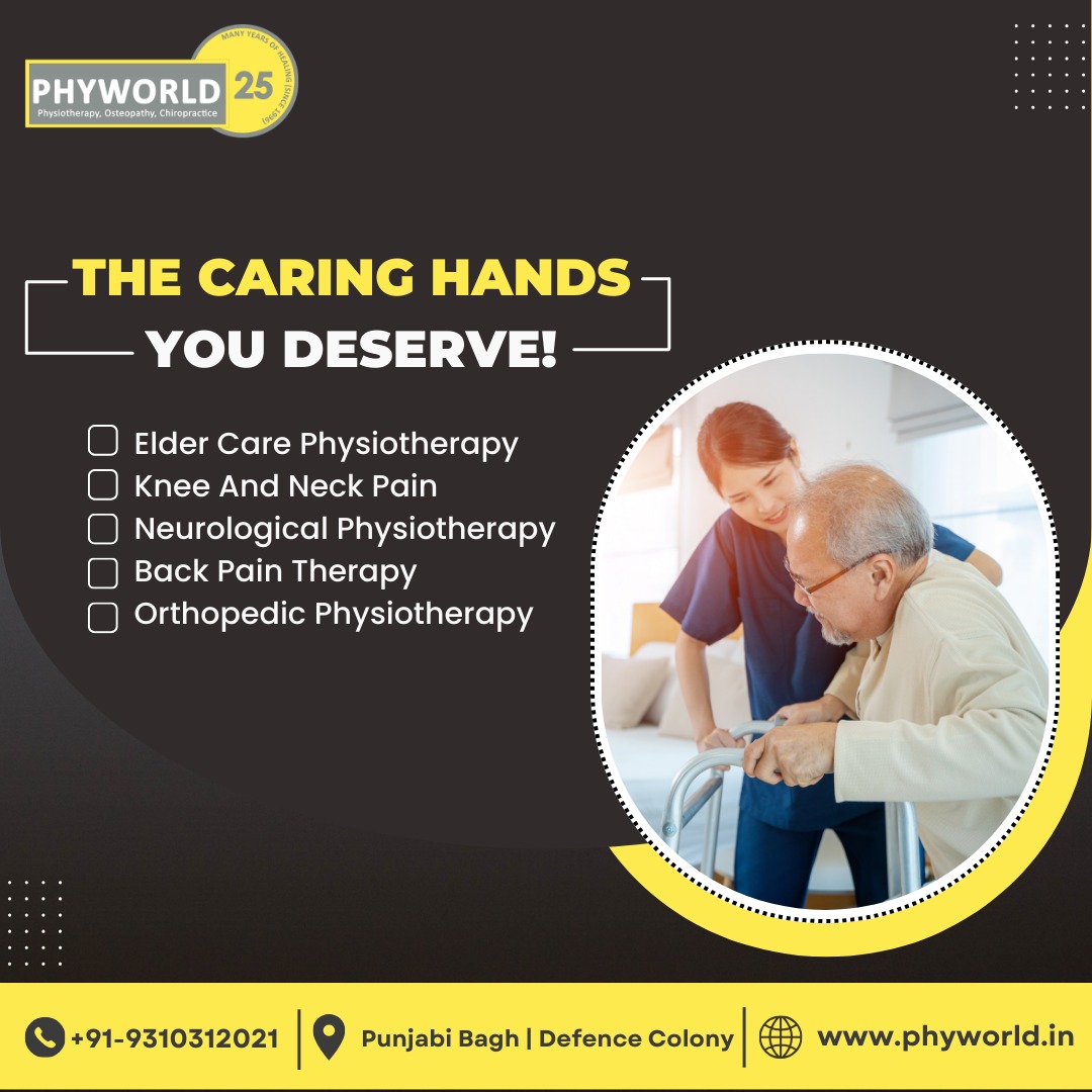 phyworlddelhi's tweet photo. The caring hands you deserve!

- Elder care physiotherapy
- Knee and neck pain
- Neurological physiotherapy
- Back Pain Therapy
- Orthopedic physiotherapy

Book an appointment with our expert physiotherapist: 📞 +91-9310312021 or 🌐 https://t.co/0zXNCSqP9M

#Physiotherapy https://t.co/XUUNiK4370