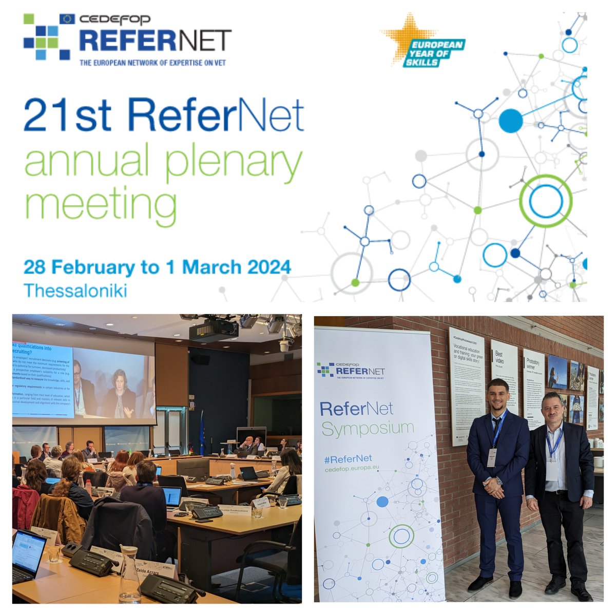 inffo_europe's tweet image. Le réseau d&apos;expertise Refernet du #Cedefop, avec @centreinffo  Inffo comme coordinateur en France, se réunit à Thessalonique pour lancer sa nouvelle feuille de route 2024 – 2027. Plus d&apos;infos sur le site refernet.centre-inffo.fr
#Refernet #Cedefop