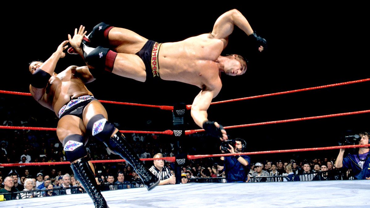 📸 WWF Action Shot! #WWF #WWE #Wrestling #TheRock #KenShamrock