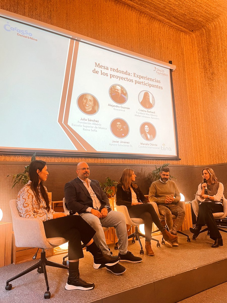 ConArte Internacional (@conarte_int) on Twitter photo Ahir vam ser al #DemoDay del programa #Tiina🚀
a la finalització del procés d’acompanyament per treballar la sostenibilitat econòmica de l’entitat🌱
@Ship2BFound <a href="/fdnc_es/">Fundación Daniel y Nina Carasso</a> Ahir vam ser al #DemoDay del programa #Tiina🚀
a la finalització del procés d’acompanyament per treballar la sostenibilitat econòmica de l’entitat🌱
@Ship2BFound <a href="/fdnc_es/">Fundación Daniel y Nina Carasso</a>