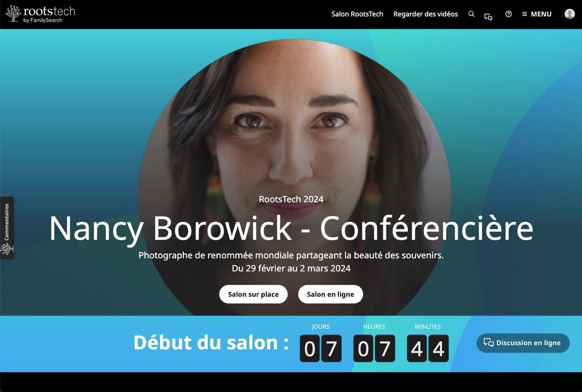 rfgenealogie's tweet image. Ouverture de Rootstech en ligne et sur place buff.ly/48BD9kP