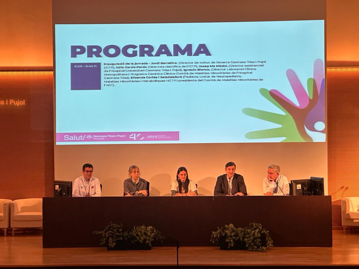 GTRecerca's tweet image. 🔵 Inauguració de la Jornada dia internacional #MalaltiesMinoritàries

Al llarg del dia es posaran en comú experiències de clínics, famílies i d'investigadors de l'IGTP que es dediquen al món de les malalties minoritàries
📍 @hgermanstrias

#RareDiseaseDay #29F