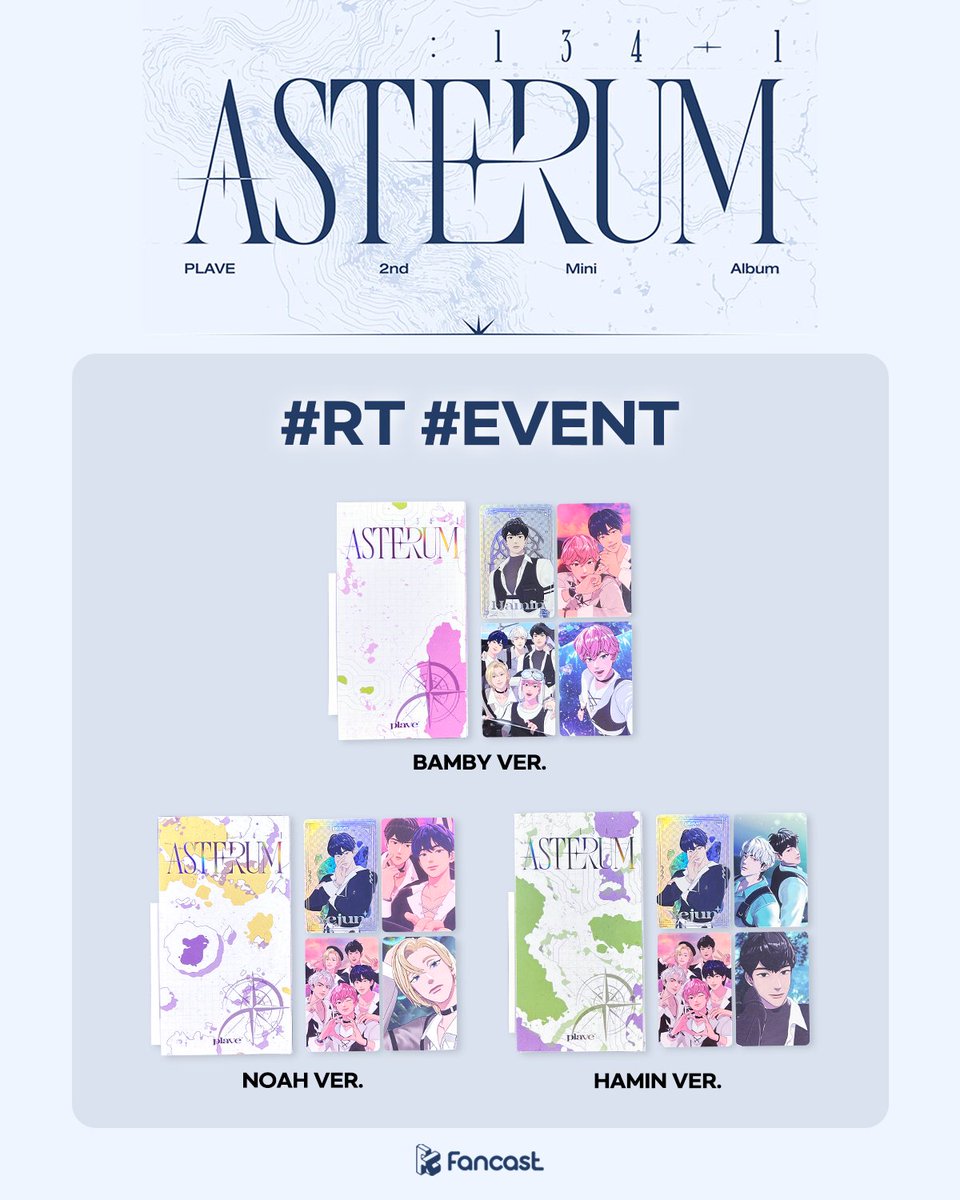 #RT #EVENT

#플레이브 컴백 기념✨
추첨을 통해 사진 속 포토카드가 
포함된 앨범을 보내드려요❤️

To celebrate the #PLAVE comeback, 
we'll be sending the album to three people!😊

✅참여 방법: rt+follow
✅~3/3(kst)

*한국 주소 필수 
*1종 랜덤 발송