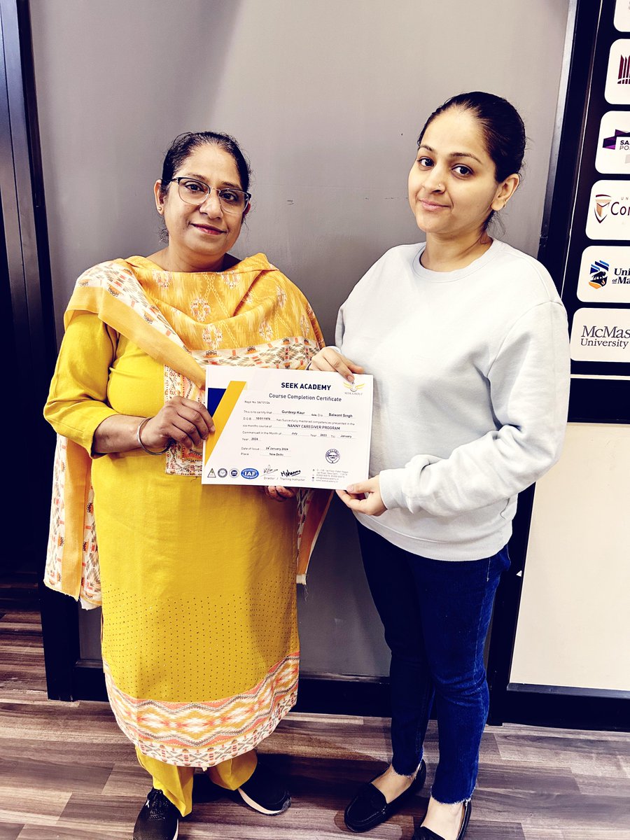 Congratulations 📷

Gurdeep Kaur has done Nanny Caregiver Program from the best nanny and Caregiver Academy in Delhi.

We wish you all the very best for your forthcoming years.

Contact us : +91 8588880678/79
visit us : bit.ly/3ypYOui\

#nannycourse #bestnannycourse