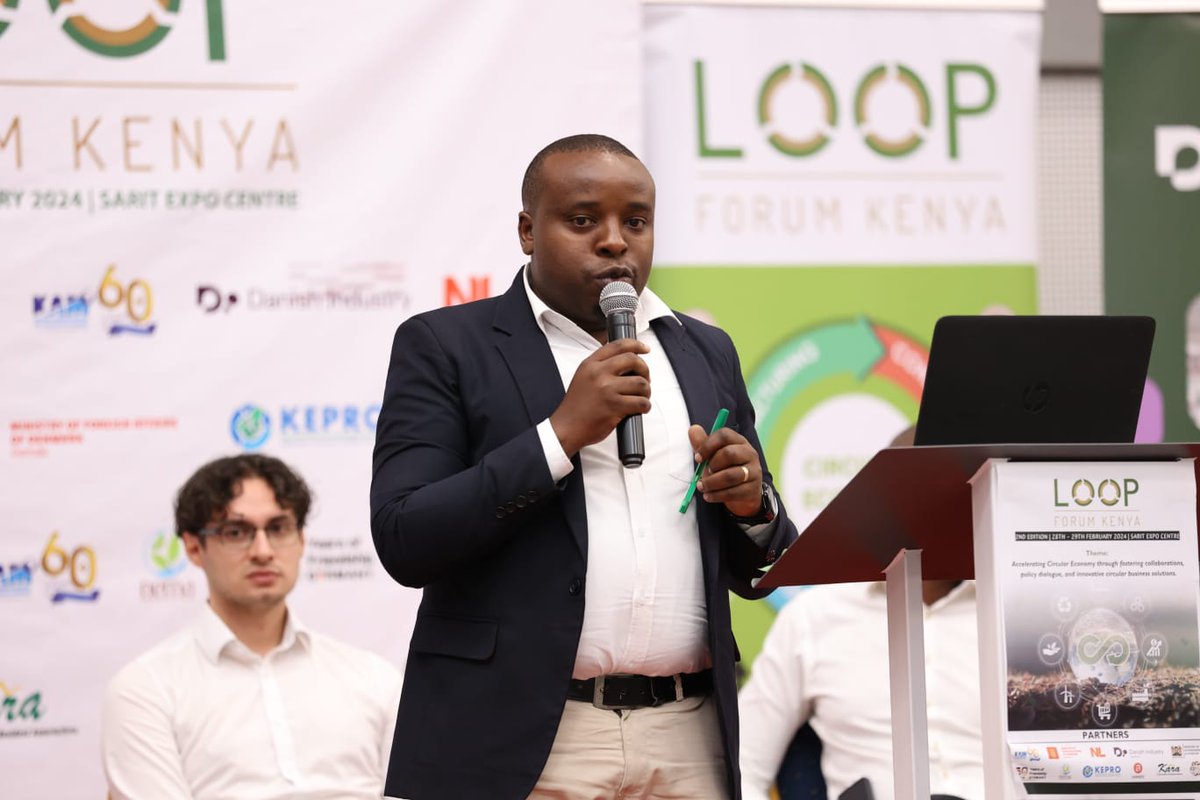 We convert organic waste into organic fertiliser as a way to promote resource efficiency, waste reduction and creation of self-sustaining and regenerative agricultural systems. - Robinson Irekwa, Ecorich Solutions #KenyaLoopForum