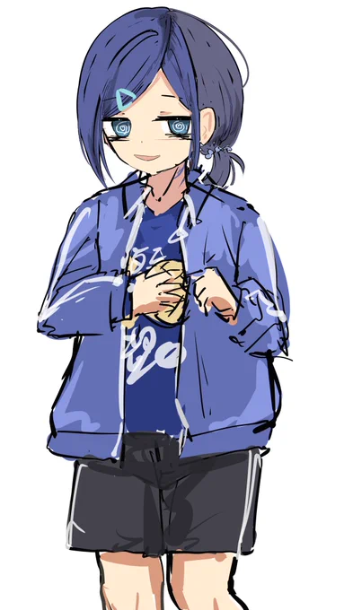 妖怪メロンパンお裾分け残業お姉さんの落描き 
