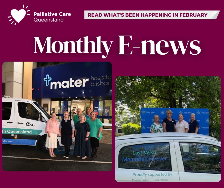 We are really excited for you to see what Palliative Care Queensland have achieved and planned for the coming months. 

Read more in our February e-news &gt; ow.ly/bzjs50QJ2Xc

Subscribe to PCQ E-News &gt; ow.ly/geSj50QJ2Xj

#MattersOfLifeAndDeath