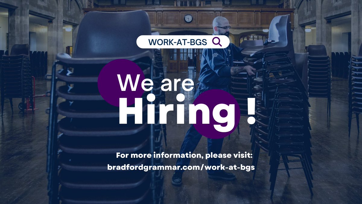 Caretaker required - 40 hours per week.  

Closing date for applications - Monday 11 March 2024.

For further details please visit &gt;&gt; ow.ly/4XJ250QHPfN

#BGSjobs #caretaker #jobsinbradford