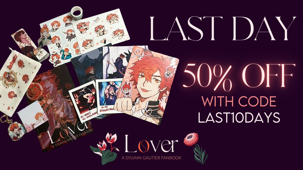 SylvainFanbook's tweet photo. Last day for leftovers! Use the code LAST10DAYS to enjoy a 50% discount on everything! https://t.co/pm4lK7jEVG