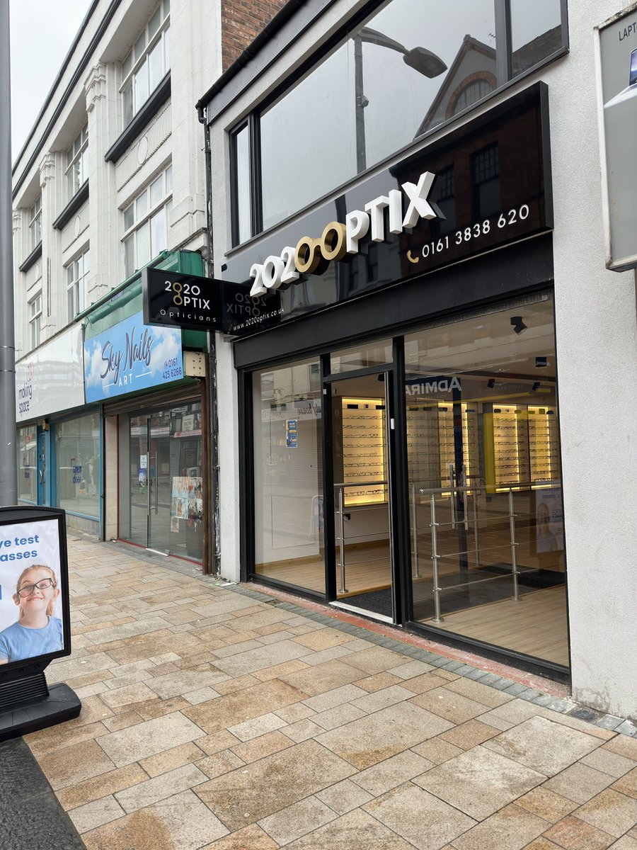 2020 Optix - new opticians on Prince’s Street! #stockport