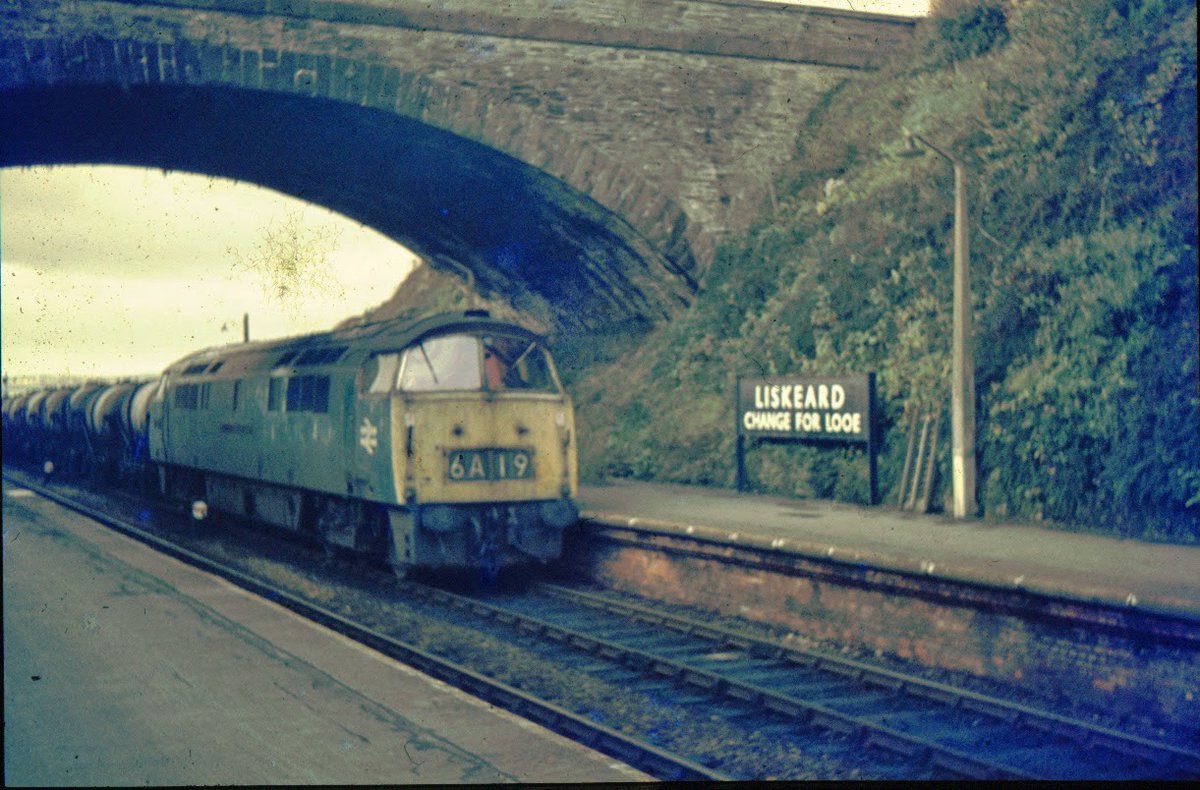 #ThrowbackThursday with the 1550 6A19 St Erth to Acton Milk train passes Liskeard in August 1973.jpeg