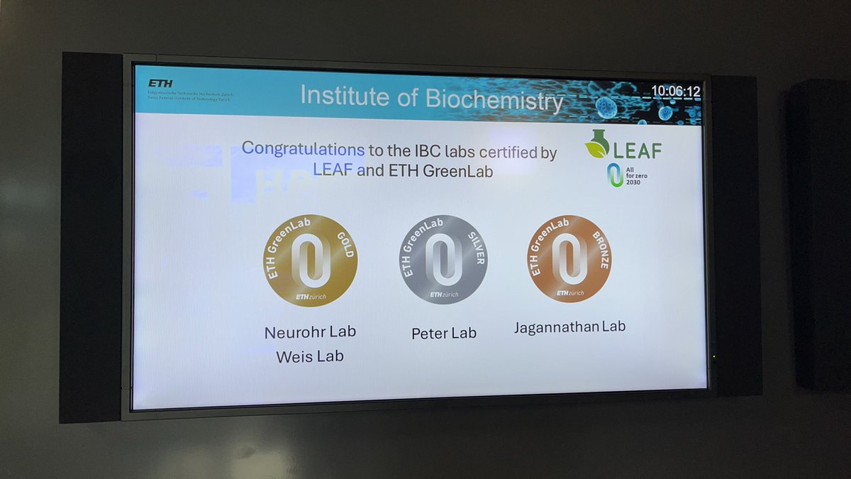 Greenlab Zurich (@greenlab_zh) on Twitter photo Great to see <a href="/ETH_DBIOL/">D-BIOL @ ETH Zurich</a> institutes celebrating their recently <a href="/LEAFinLabs/">LEAN Green Labs UK</a> certified groups! 🥳 Way to go <a href="/PeterLab8/">@PeterLab</a> <a href="/FlyJagannathan/">The Jagannathan Lab</a> <a href="/KarstenWeisLab/">Karsten Weis Lab</a> <a href="/GabrielNeurohr/">Gabriel Neurohr</a> 🥇🥈🥉 Great to see <a href="/ETH_DBIOL/">D-BIOL @ ETH Zurich</a> institutes celebrating their recently <a href="/LEAFinLabs/">LEAN Green Labs UK</a> certified groups! 🥳 Way to go <a href="/PeterLab8/">@PeterLab</a> <a href="/FlyJagannathan/">The Jagannathan Lab</a> <a href="/KarstenWeisLab/">Karsten Weis Lab</a> <a href="/GabrielNeurohr/">Gabriel Neurohr</a> 🥇🥈🥉