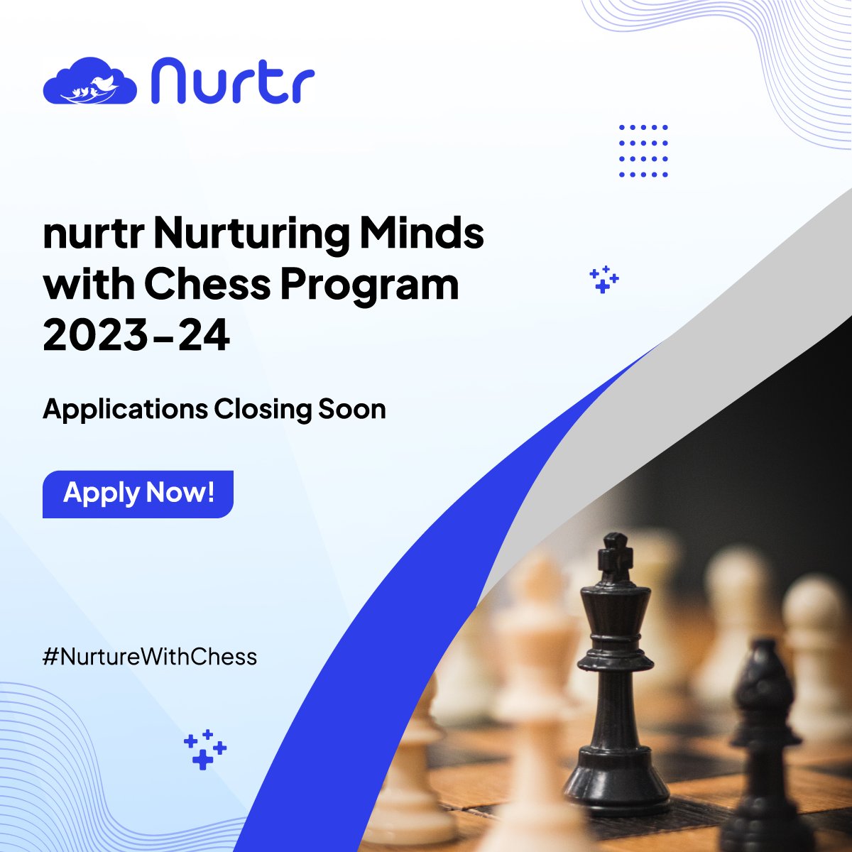 Buddy4Study's tweet photo. Hurry! Don't miss your chance to change your future with chess! Subsidised chess learning with a scholarship of up to 90% for eligible students. Apply for 'nurtr Nurturing Minds with Chess 2023-24' now. Grab this opportunity today! https://t.co/FyJBUHiXOk 

#Scholarships #Chess3 https://t.co/TgKt5mYooV