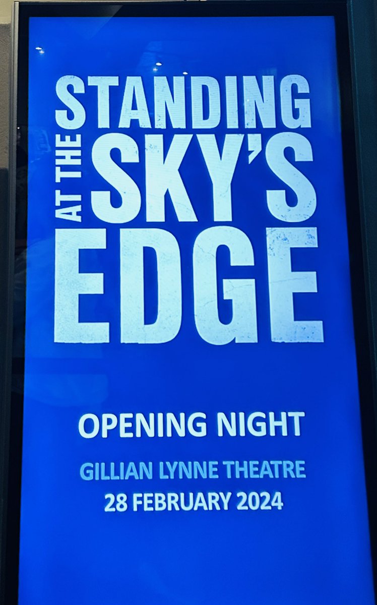 HUGE congrats to our amazing Elizabeth Ayodele who absolutely smashed her West End debut playing Joy in Standing at the Sky’s Edge last night!! 👏👏👏 #ProudAgents #WestEndDebut #PressNight #SmashedIt #SkysEdgeMusical