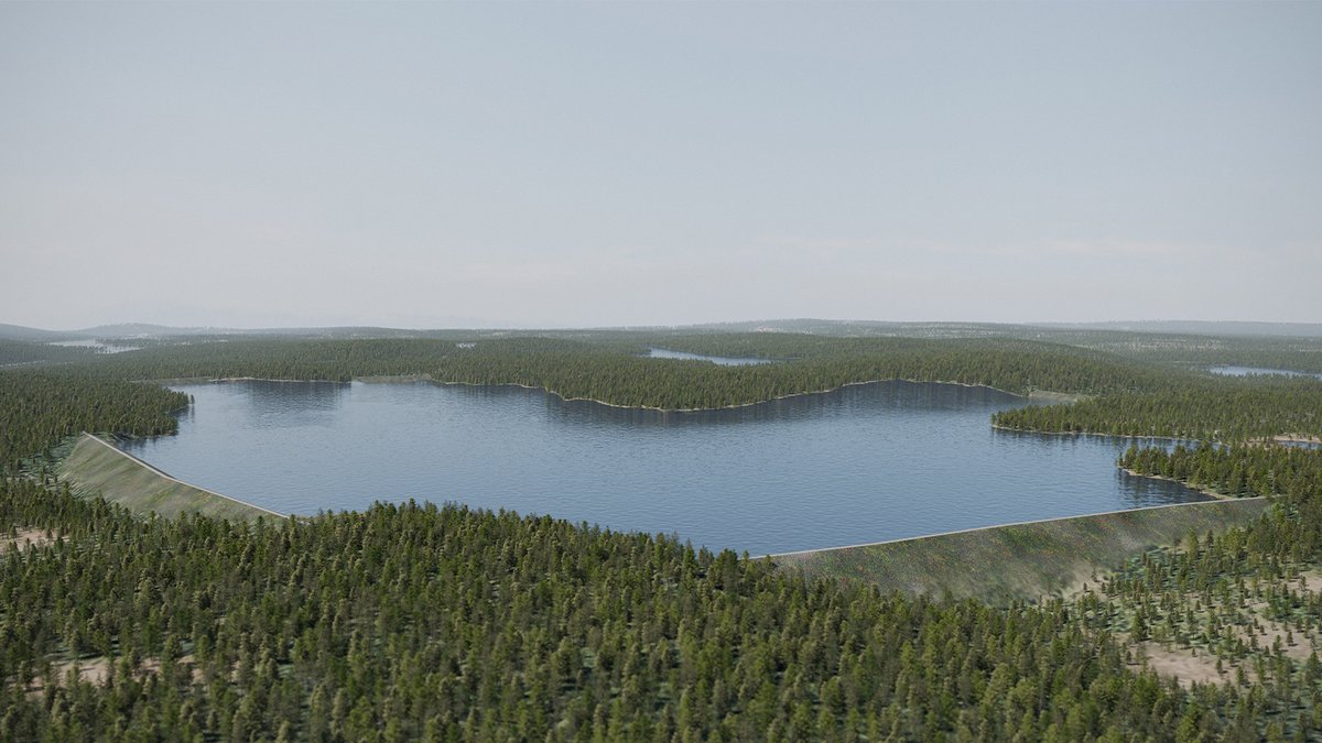 Selvitämme pumppuvoimalaitoksen rakentamista Kemijärven alueelle. Se mahdollistaisi sähkön varastoinnin jopa viikoksi. #Pumppuvoimalaitos sijaitsisi ojitetulla Askanaavan alueella. Varastointiallas olisi kooltaan n. 300 ha. pohjolanvoima.fi/pohjolan-voima…  #PVOVesivoima #sähkövarasto