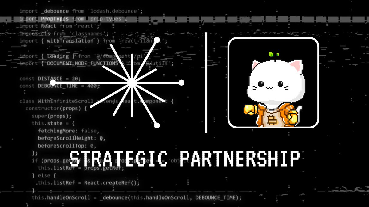 We're happy to announce a strategic partnership with <a href="/BitcoinCats1Cat/">Bitcoin Cats</a> , building #1CatChain, the cutest Bitcoin Layer 2 😺 .

Welcome to one of the strongest community within the Bitcoin Ecosystem! 🔥