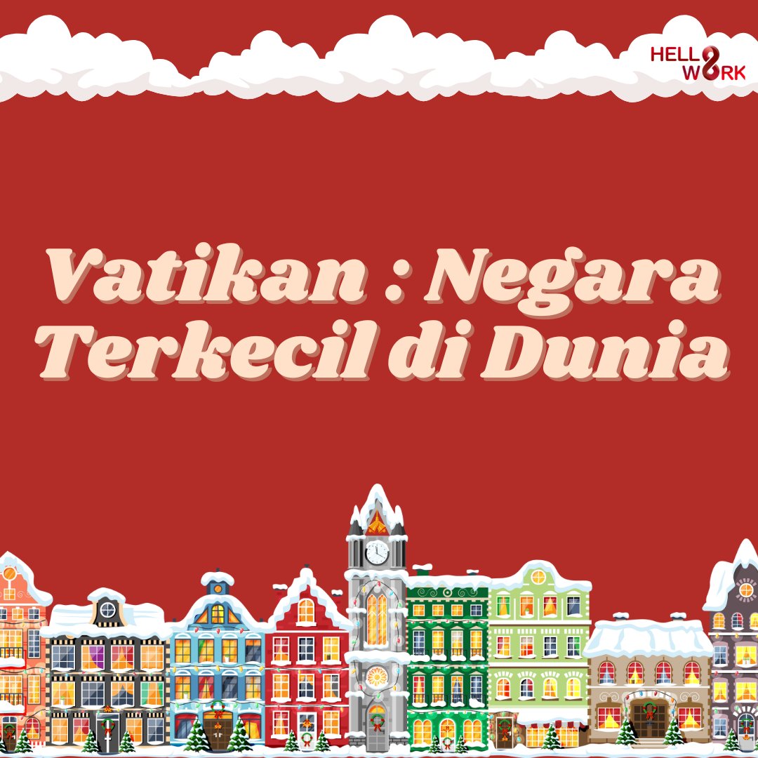 hellowork_asia's tweet photo. Vatikan | Hellowork Asia 

Halo Helloworkers! Tahu ga sih kalian bahwa Vatikan negara terkecil di dunia? Penasaran mengenai sejarah Vatikan? Yuk baca selengkapnya di https://t.co/zAGfQo6uWx https://t.co/LlVYPGITRQ