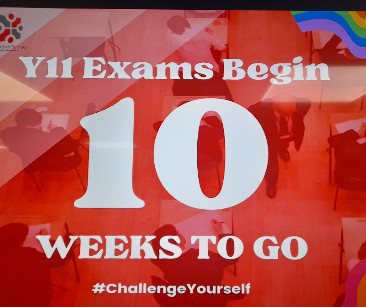 Let's go year 11.  One last push.  You guys are all amazing