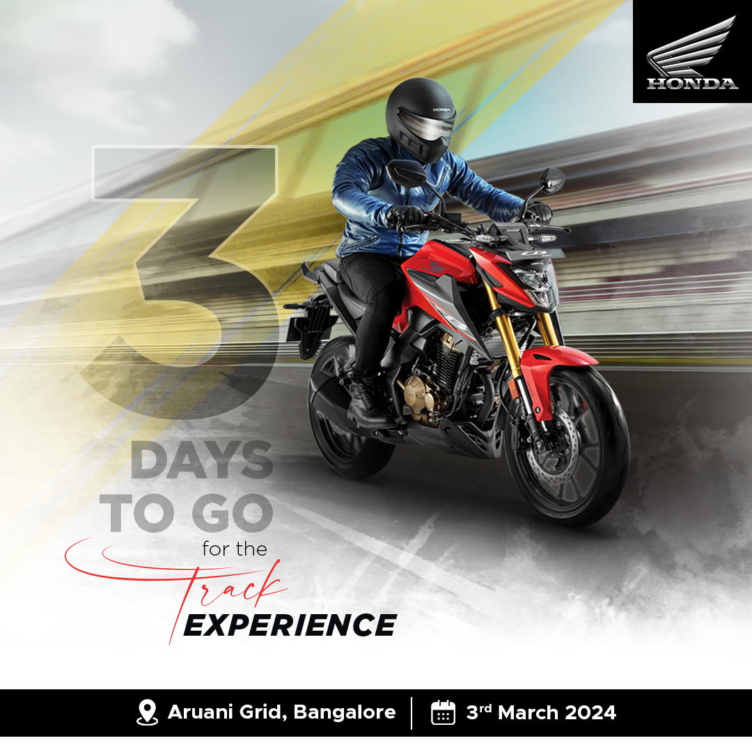 BigWingIndia's tweet image. Brace yourself for the ultimate adrenaline rush with #HondaBigWing, happening in just 3 days!​

Are you ready? Tell us in the comments below.

#GroupRide #TrackRacing #Track #CB300F #CB350 #CB350RS #HnessCB350 #CB300R #Motorcycles #BikeRides #BigBikes #BigWingIndia