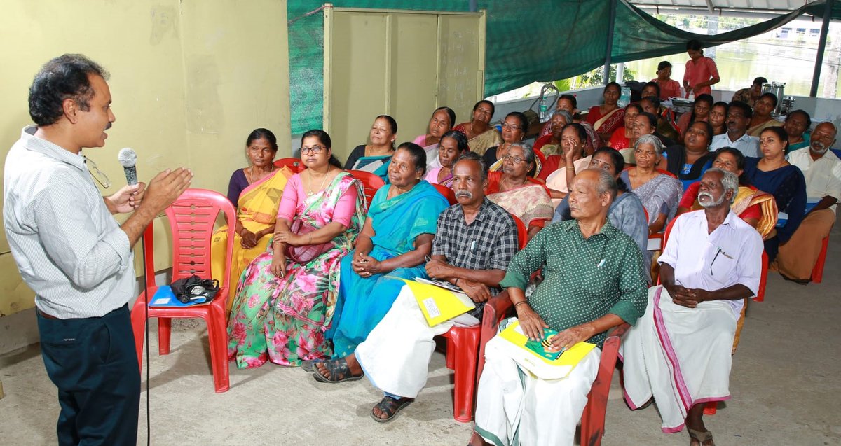 MPEDACOCHIN's tweet photo. MPEDA-NETFISH Kerala organized a comprehensive awareness training program on biosecurity and personal hygiene for SC fishers/fish workers at Kuzhuppilly in Ernakulam, Kerala, on February 28, 2024.
#MPEDA #NETFISH #seafood #indianseafood #export https://t.co/BoMFKlGFB7