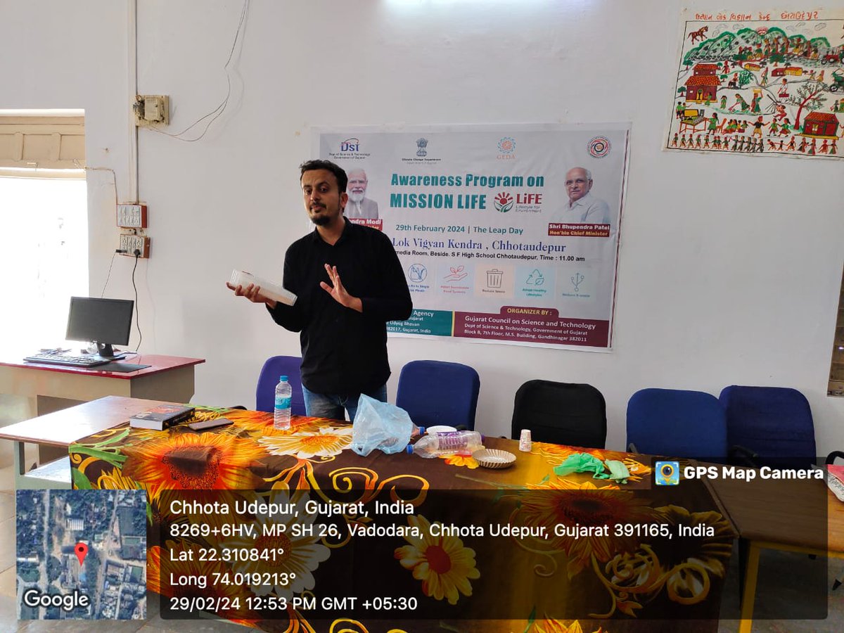 VigyanLok's tweet image. #Awarenessprogram #MissionLiFE to be organised @InfoGujcost &CSC sponsored @gedaofficial at taluka pan hall of chhotaudepur #LeapDay #NSDforViksitBharat2047
#lifestyle for #environment
@IndiaDST @CMOGuj @dstGujarat @monakhandhar @narottamsahoo @Punam_Bhargava @pavitshah