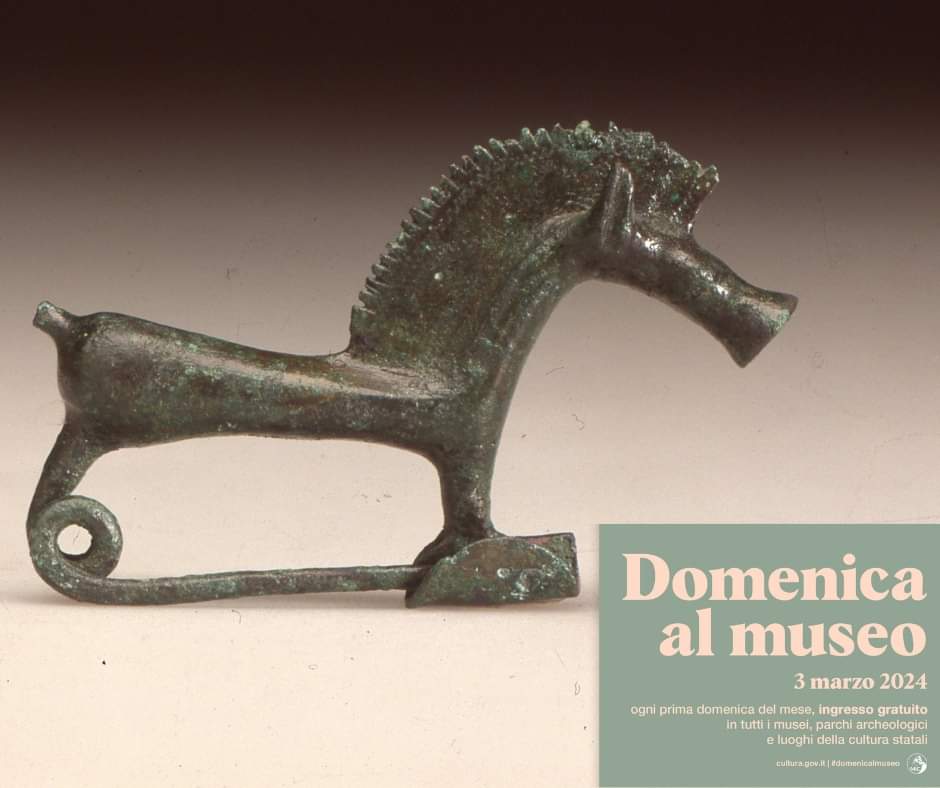 Domenica 3 Marzo torna l'appuntamento consueto con la #domenicalmuseo! Come ogni prima domenica del mese l'ingresso sarà gratuito in tutti i luoghi della cultura statali: al Museo Nazionale Atestino vi aspettiamo dalle ore 8.30 alle 19.30 (ultimo ingresso ore 19.00)!