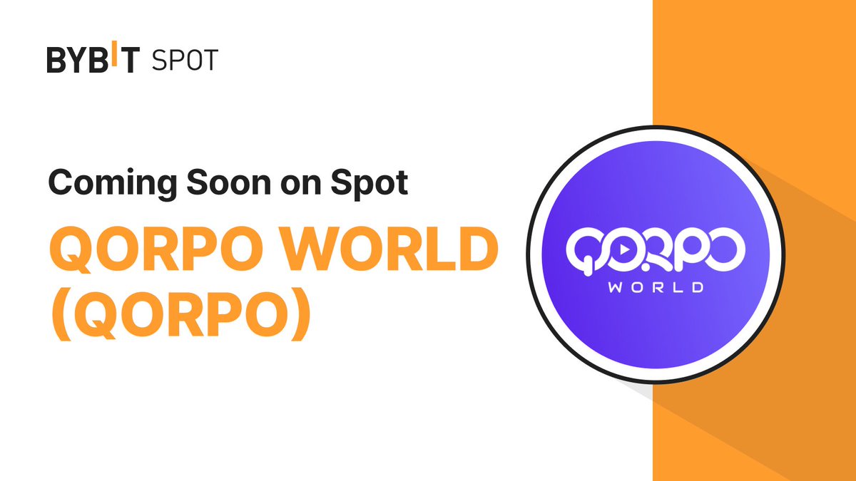 Bybit_Official's tweet photo. 🌟 Breaking News: The $QORPO Token Splash is Here! 🚀

#Bybit is soon launching the $QORPO token with a generous prize pool of 70,000 USDT on #BybitSpot with @QORPOworld

Stay with us for the latest updates!

#TheCryptoArk #BybitListing https://t.co/nZgxwjHJY2