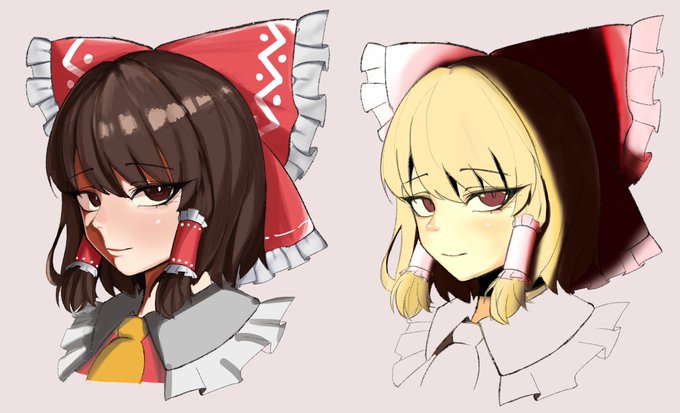 My drawing is not very good, but I tried to imitate it.#東方Projet #博麗霊夢 