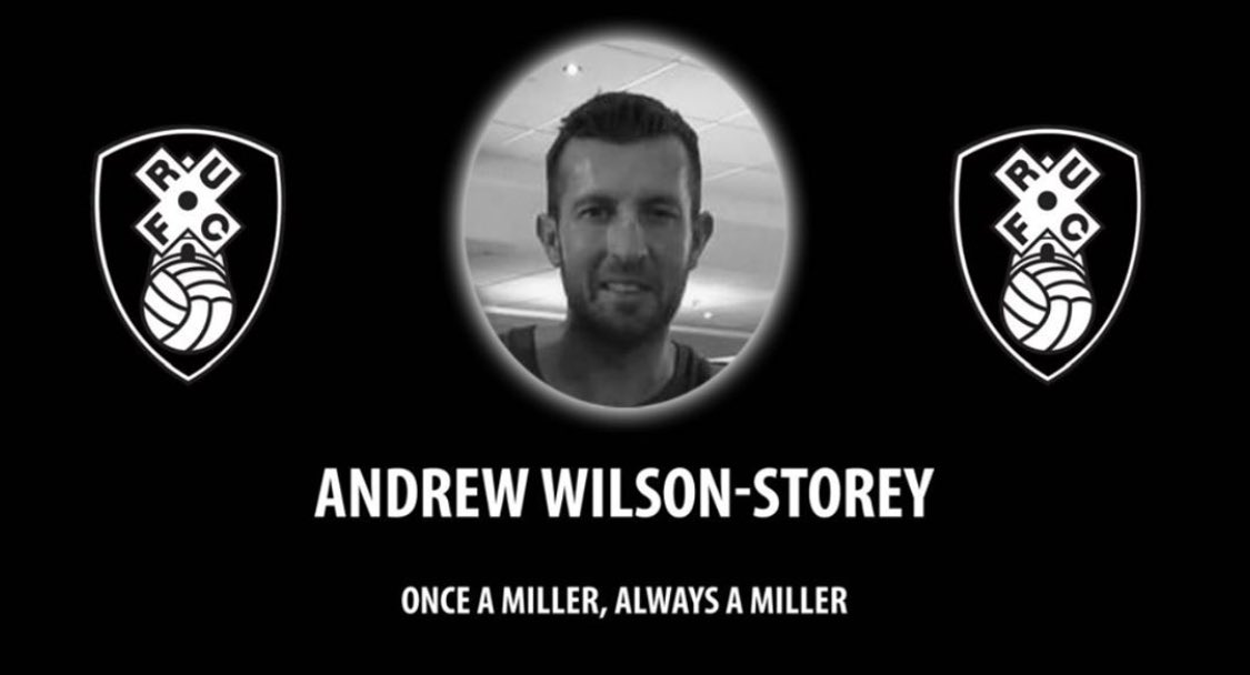 4 years ago today you was cruelly taken away from us Andrew… that day will never be forgotten… Hopefully you can give the millers some luck on Saturday cos we certainly need it… Once a miller always a miller ❤️❤️❤️