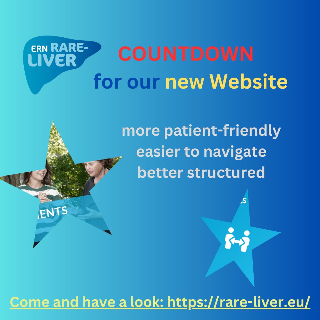 🚀 Final Countdown❗
On today's Rare Disease Day, ERN RARE-LIVER contributes to the creation of awareness by uploading a new website at noon.🕛 
🚧But there is still a lot to improve.
So let us know what you think 💡 is missing and leave us your comments🔗 rare-liver.eu