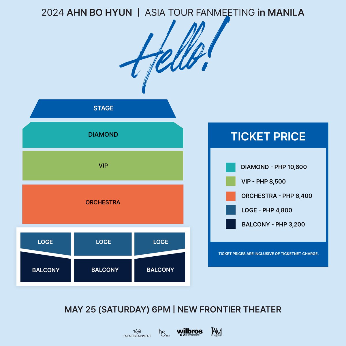WilbrosLive's tweet photo. Ticket Prices x Fan Benefits
Group Photo, Hi-Bye and More!

2024 𝐀𝐇𝐍 𝐁𝐎 𝐇𝐘𝐔𝐍 
Asia Tour Fan Meeting in Manila
May 25 Saturday 6PM
New Frontier Theater

Catch the Korean actor behind the hit dramas "𝘔𝘪𝘭𝘪𝘵𝘢𝘳𝘺 𝘗𝘳𝘰𝘴𝘦𝘤𝘶𝘵𝘰𝘳 𝘋𝘰𝘣𝘦𝘳𝘮𝘢𝘯", "𝘠𝘶𝘮𝘪'𝘴 𝘊𝘦𝘭𝘭", "𝘔𝘺 𝘕𝘢𝘮𝘦", "𝘐𝘵𝘢𝘦𝘸𝘰𝘯 𝘊𝘭𝘢𝘴𝘴", "𝘚𝘦𝘦 𝘠𝘰𝘶 𝘪𝘯 𝘔𝘺 19𝘵𝘩 𝘓𝘪𝘧𝘦", 𝘢𝘯𝘥 “𝘍𝘭𝘦𝘹 𝘟 𝘊𝘰𝘱” in his much-awaited fan meeting tour this summer!

Tickets On-Sale: March 9 SAT 12PM
https://t.co/J8iVan5HCo & TicketNet outlets
Presented by Wilbros Live and IAM Worldwide

#AhnBoHyun #안보현 #FanMeeting #재벌X형사