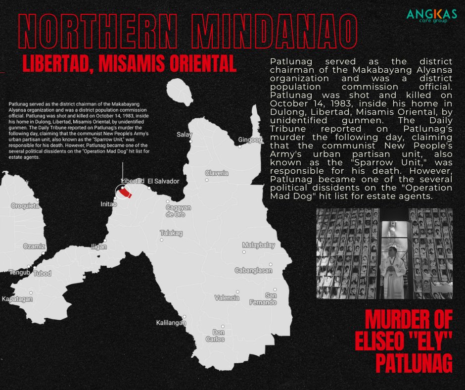 AngKasCoreGroup's tweet photo. Tulad ng Luzon at Visayas naranasan din ng Mindanao ang mga kalupitan ng Rehimeng Marcos.

Hatid ng AngKas Core Group ang pangapat na serye ng mga (Mapa ng Karahasan) noong panahon ng Martial Law sa isla ng Mindanao. https://t.co/DqBemrLjSI